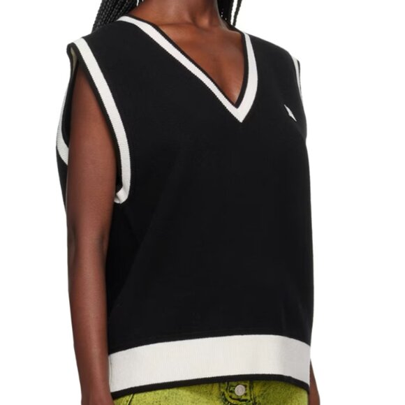 [NWOT] We11done Black V-Neck Vest - Picture 2 of 7